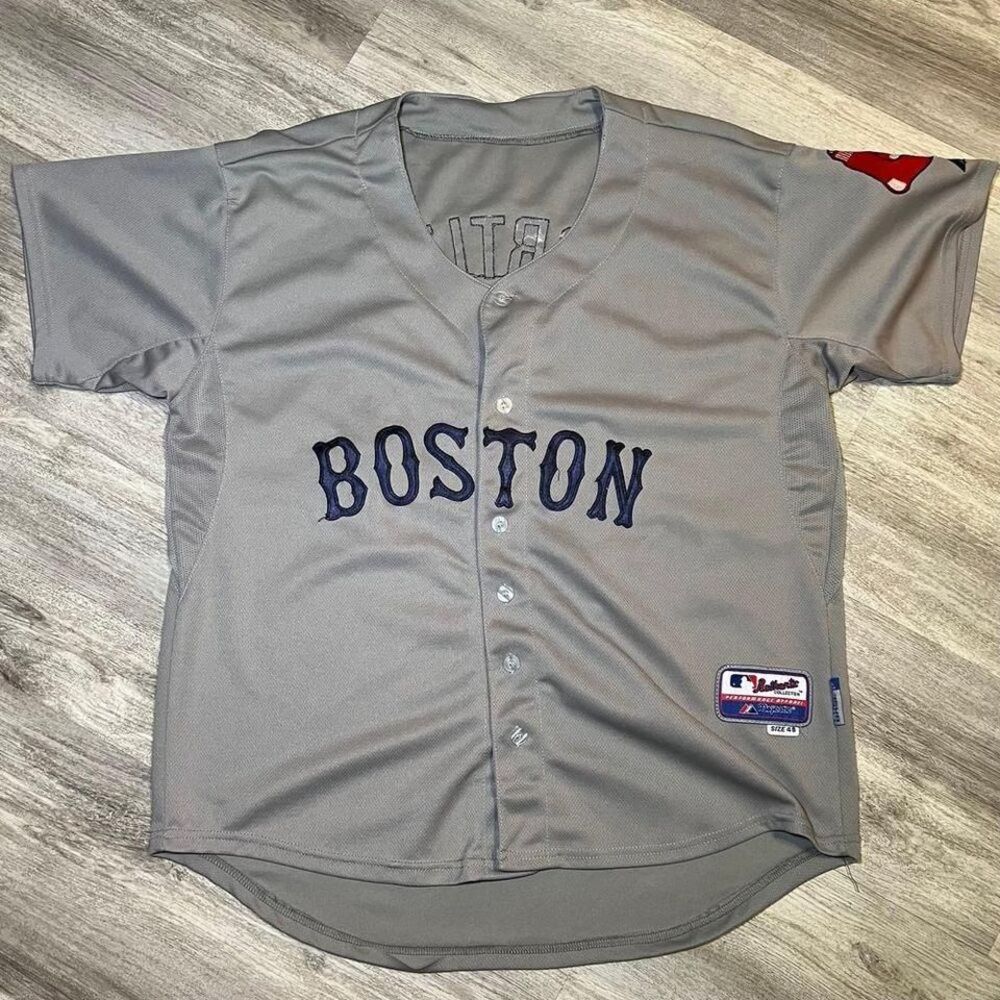 Majestic Boston Gray Jersey